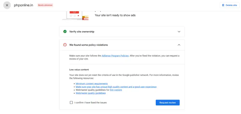 Weaknesses, Risks, and What Could Be Preventing AdSense Approval